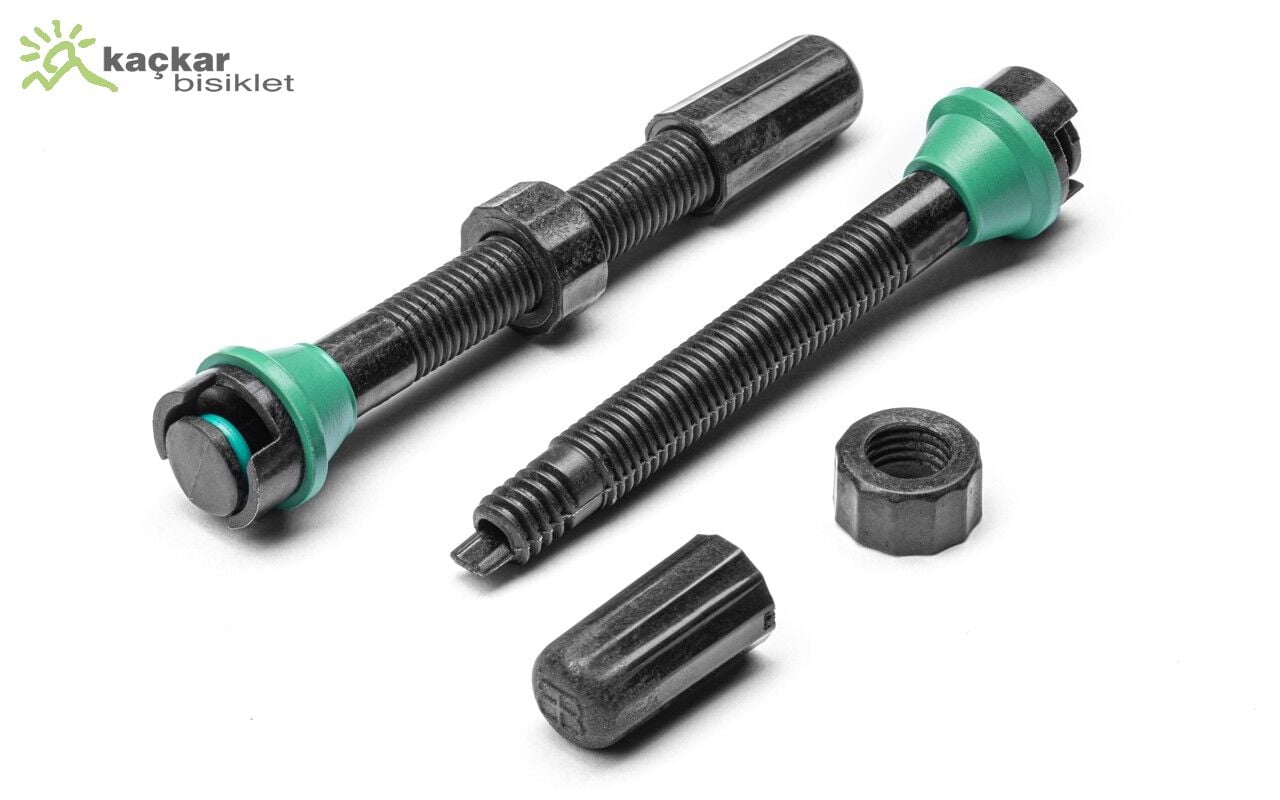 absoluteBLACK Aether- Carbon Ultra-Light Tubeless Valves ( 30-55mm ) Rim Depth