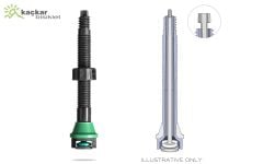 absoluteBLACK Aether- Carbon Ultra-Light Tubeless Valves ( 30-55mm ) Rim Depth