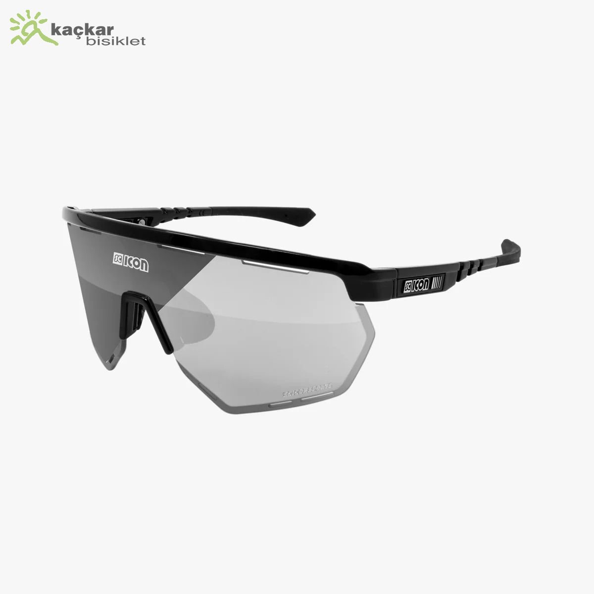 SCİCON AEROWING SUNGLASSES BLACK PHOTOCROMIC  SILVER LENS