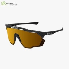 SCİCON AEROSHADE KUNKEN SUNGLASSES CARBON  MULTIMIRROR BRONZE + RAIN CLEAR LENSES