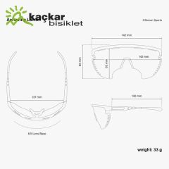 SCİCON AEROWING LAMON SUNGLASSES BLACK PHOTOCROMIC SILVER LENS