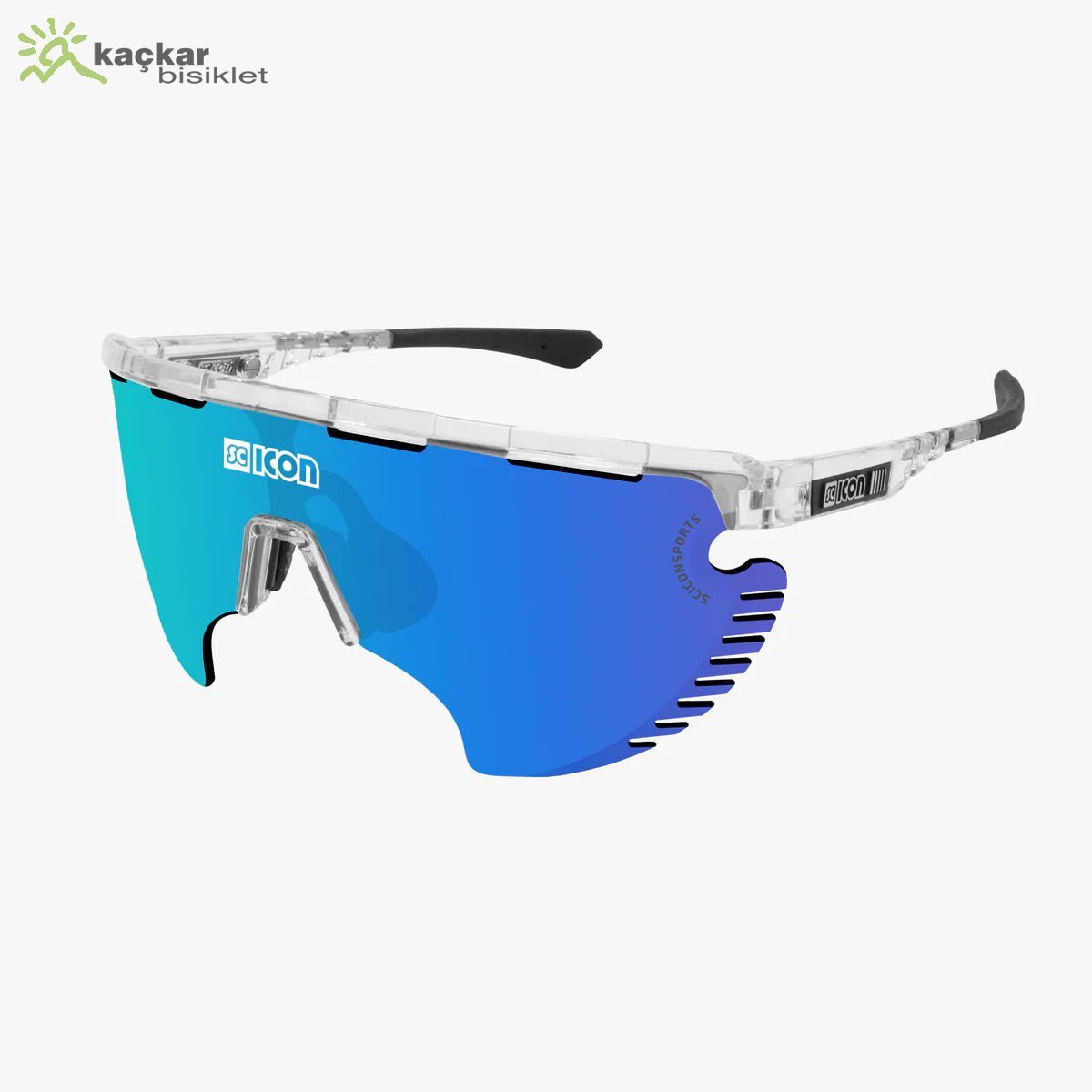 SCİCON AEROWING LAMON SUNGLASSES CRYSTAL MULTIMIRROR BLUE + RAIN CLEAR LENSES