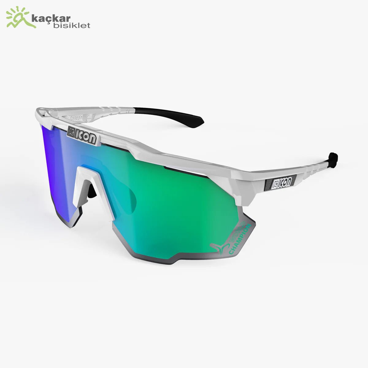 SCİCON AEROSHADE KUNKEN  WORLD CHAMPION SUNGLASSES WHITE  MULTIMIRROR BLUE TP +  CLEAR LENSES