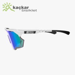 SCİCON AEROSHADE KUNKEN  WORLD CHAMPION SUNGLASSES WHITE  MULTIMIRROR BLUE TP +  CLEAR LENSES