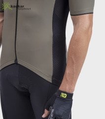 ALE SOLID COLOR BLOCK Yazlık Kısa Kol Jersey Zeytin Yeşil