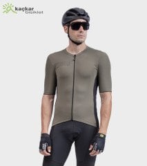 ALE SOLID COLOR BLOCK Yazlık Kısa Kol Jersey Zeytin Yeşil