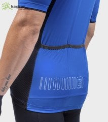 ALE SOLID COLOR BLOCK Yazlık Kısa Kol Jersey İtalyan Mavisi