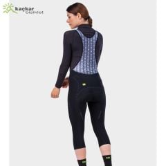 ALE Pragma Esential 3/4 Bibknicker Kışlık Tayt Women Siyah