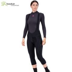 ALE Pragma Esential 3/4 Bibknicker Kışlık Tayt Women Siyah