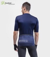 ALE SOLID COLOR BLOCK Yazlık Kısa Kol Jersey Lacivert