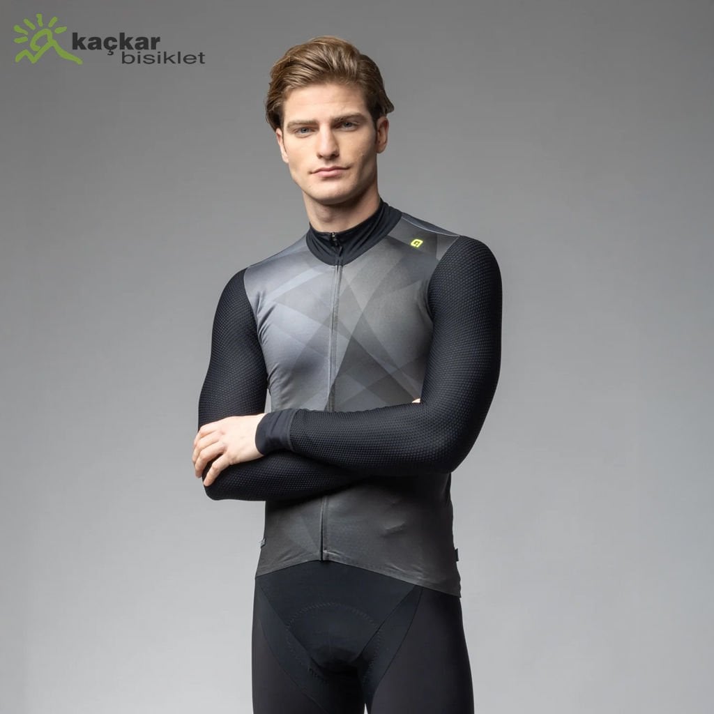 ALE R-EV1 Quick Uzunkol Mevsimlik Forma Black