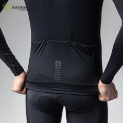 ALE R-EV1 Warm Race Long Sleeve Jersey Siyah
