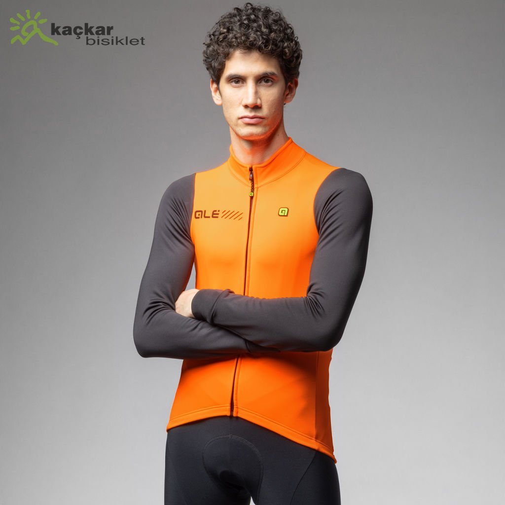 ALE Solid Fondo 2.0 Kışlık Uzun Kol Forma Parlak Turuncu