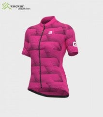 ALE SOLID SHARP Kadın Yazlık Kısa Kol Jersey Fuşya