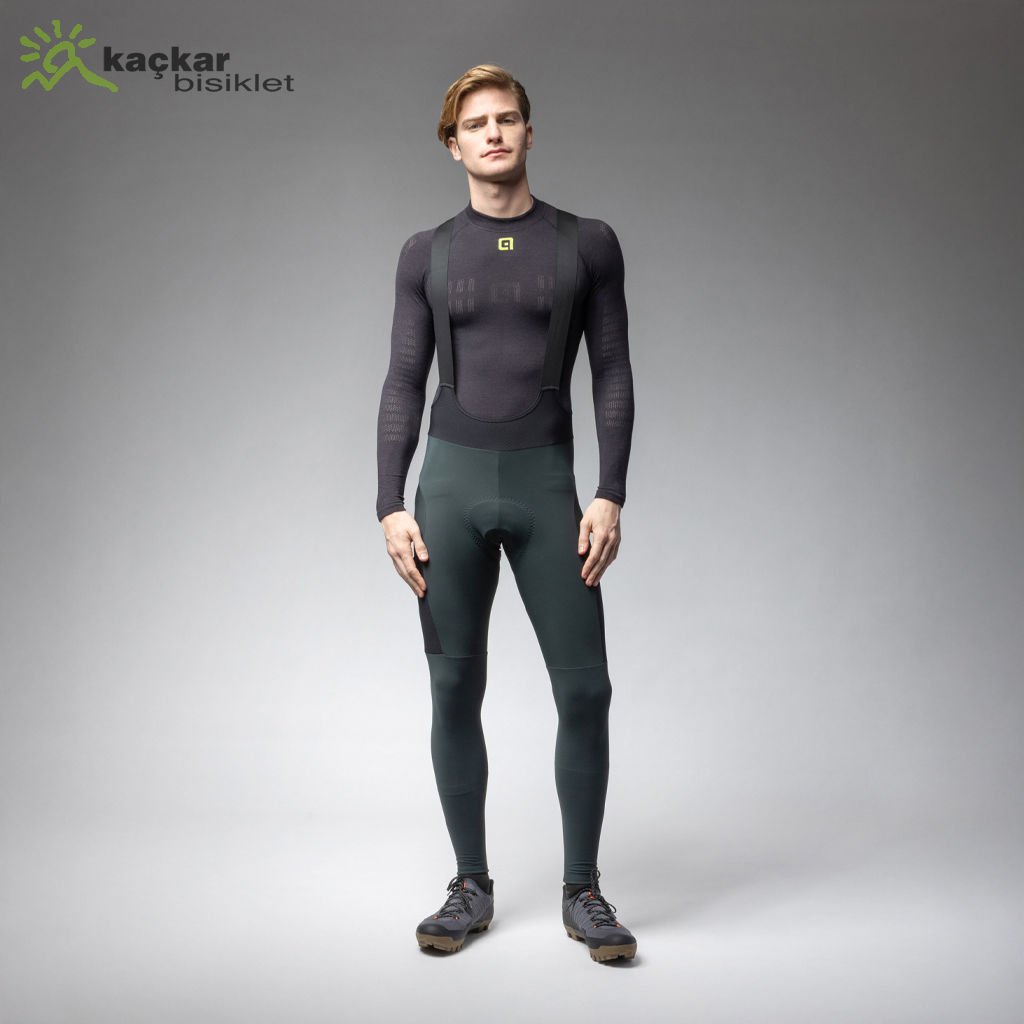 ALE Stones Cargo Cepli Kışlık Uzun Askılı Gravel / Road Tayt İskoç Yeşili