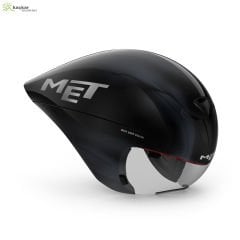 MET Helmets Drone Wide Body Aero TT Kask Black Iridescent
