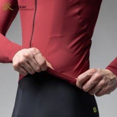 ALE R-EV1 Warm Race Long Sleeve Jersey Bordo
