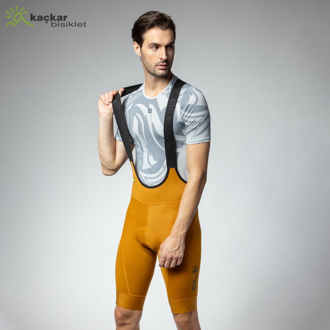 Ale PR-E Magic Color Yazlık Askılı Kısa Tayt Hardal Rengi