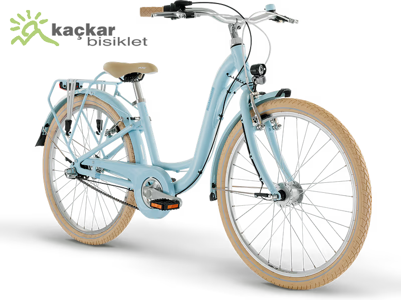 PUKY SKYRİDE 24 Jant Retro Kız Çocuk Bisikleti Retro Mavi