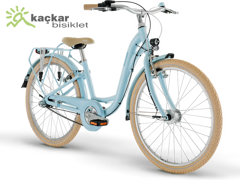 PUKY SKYRİDE 24 Jant Retro Kız Çocuk Bisikleti Retro Mavi