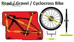 BikeBoxAlan Triathlon Easy Fit Hard Case Bisiklet Taşıma Çantası Kırmızı