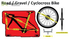 BikeBoxAlan Triathlon Easy Fit Hard Case Bisiklet Taşıma Çantası Kırmızı