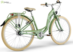 PUKY SKYRİDE 26 RETRO Alüminyum Bayan ve Kız Çocuk Bisikleti Açık Yeşil