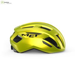 MET Helmets Vinci Mips Road Kask Lime Yellow Metallic / Glossy