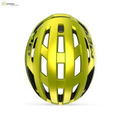 MET Helmets Vinci Mips Road Kask Lime Yellow Metallic / Glossy