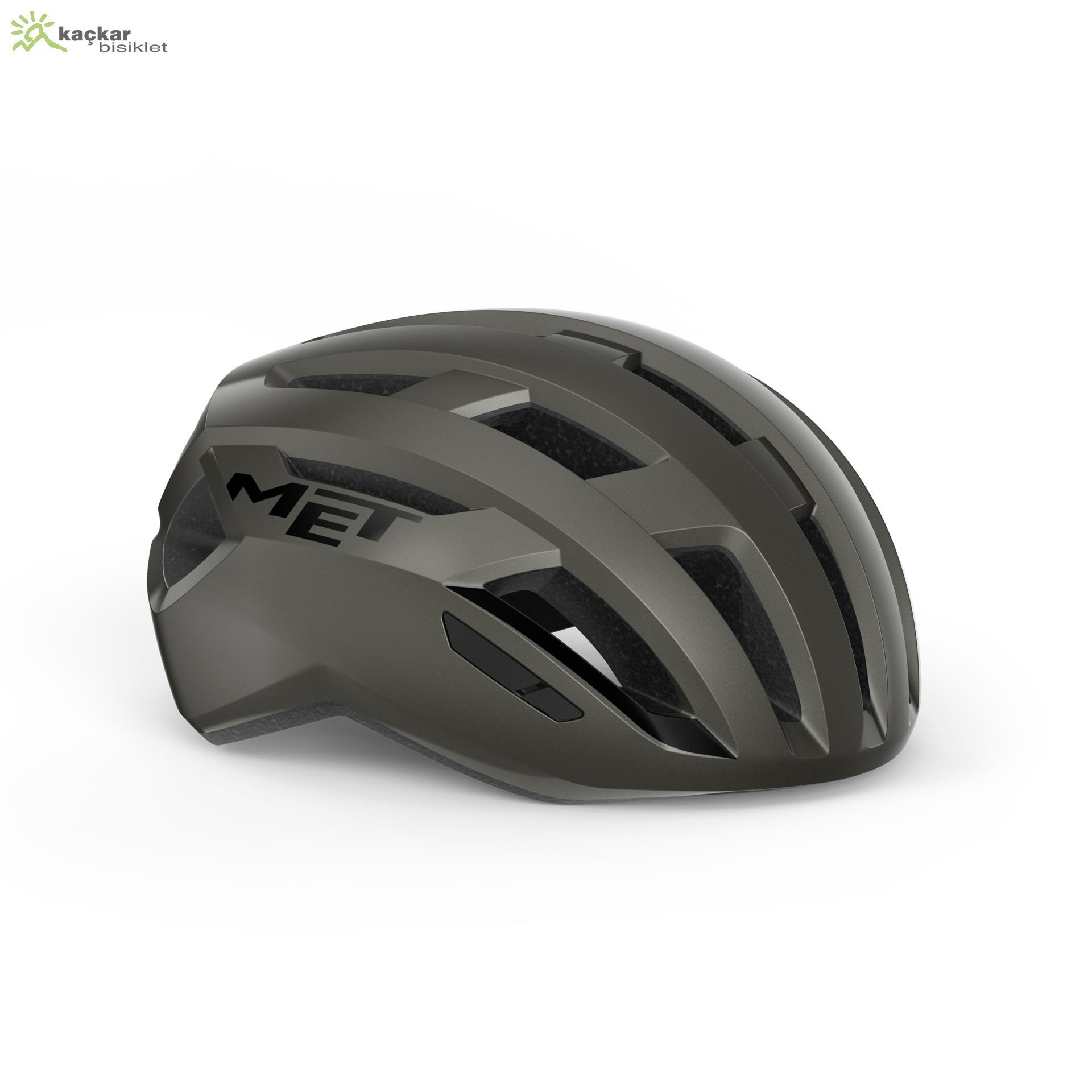 MET Helmets Vinci Mips Road Kask Titanium Metallic / Glossy
