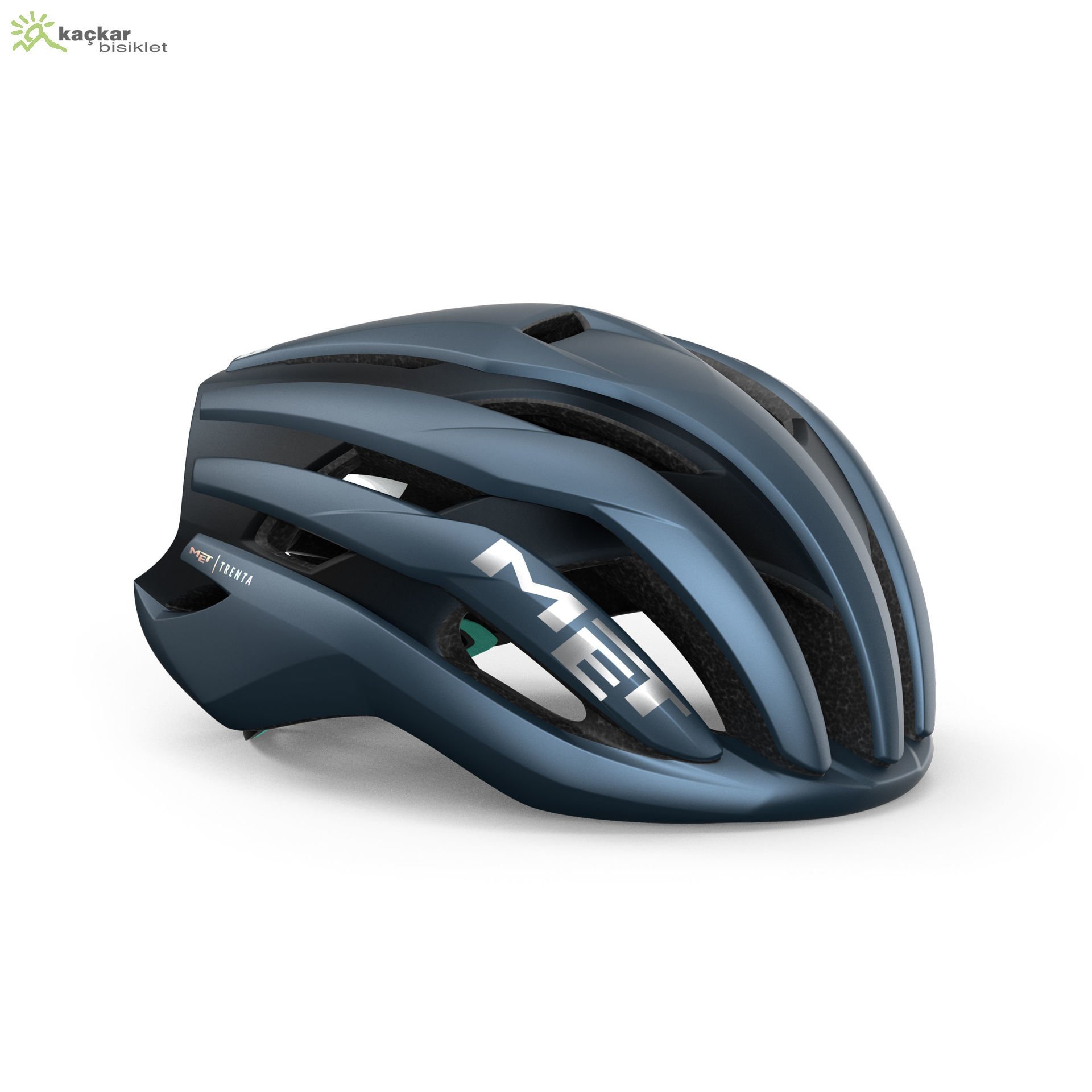 MET Helmets Trenta Mips Road Kask Navy Silver / Matt