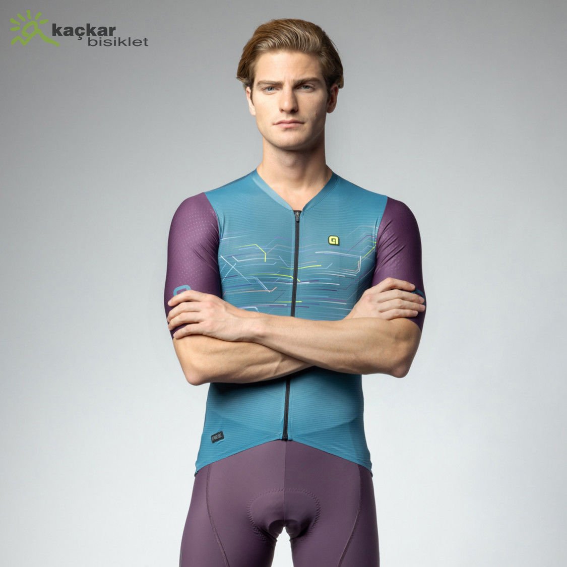 ALE PR-E MEGABYTE YAZLIK KISA KOL JERSEY MAVİ